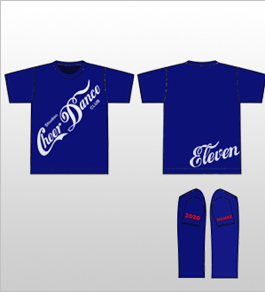 蹴道チアダンスクラブ札幌　レッスン用Tシャツ